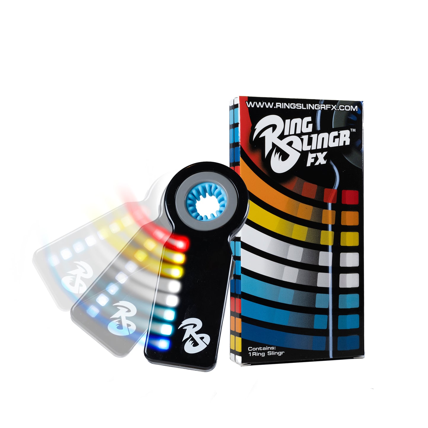 RingSlingr LED fidget spinner Product image - Blue.