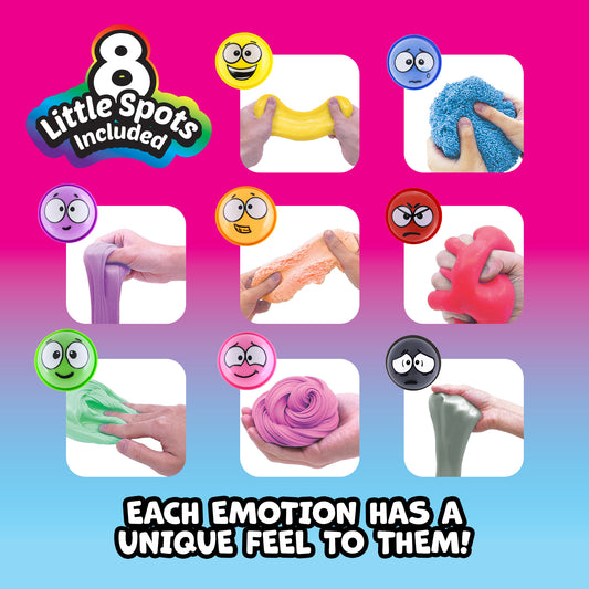 A Little SPOT Slimy Pots – 8 Pack Stackable Sensory Slime Set for Emotional Learning